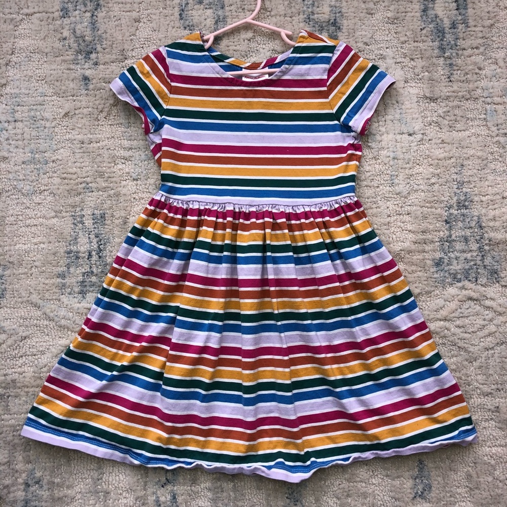 Hanna Andersson Bright Kids Basic Dress - Size 130